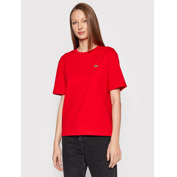 Lacoste T-Shirt TF5441 Czerwony Regular Fit