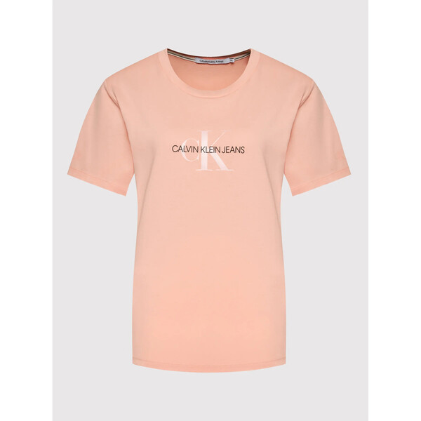 Calvin Klein Jeans Plus T-Shirt J20J217518 Różowy Regular Fit