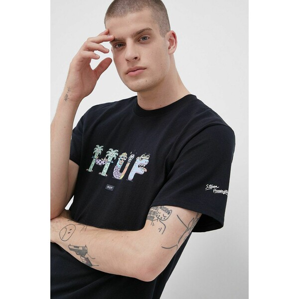Huf HUF T-shirt bawełniany x Steven Harrington ts01687