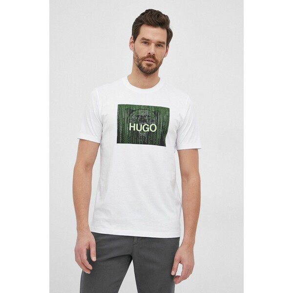 Hugo T-shirt bawełniany 50463214