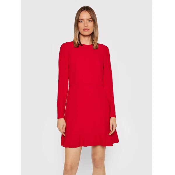 Red Valentino Sukienka codzienna WR0VACK5 Czerwony Regular Fit