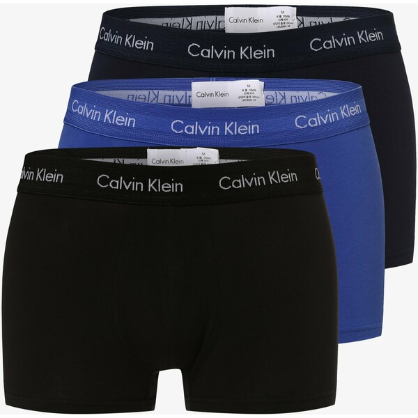 Calvin Klein Obcisłe bokserki męskie – bawełna ze stretchem pakowane po 3 szt. 103170-0007