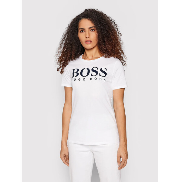 Boss T-Shirt C_Elogo3 50457365 Biały Slim Fit