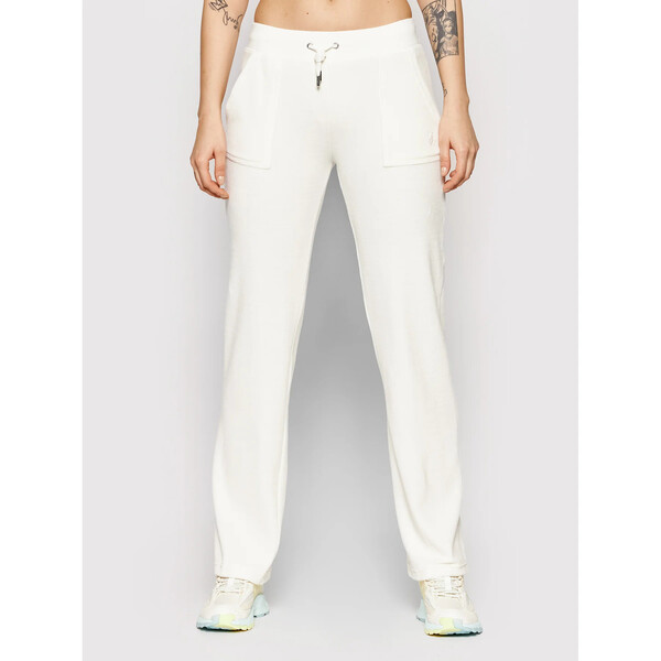 Juicy Couture Spodnie dresowe Delray JCCB221003 Biały Regular Fit
