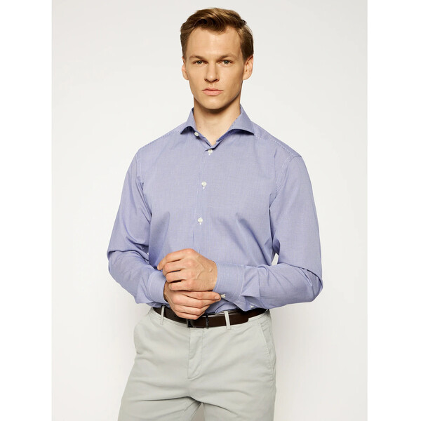 Eton Koszula 253873511 Granatowy Slim Fit