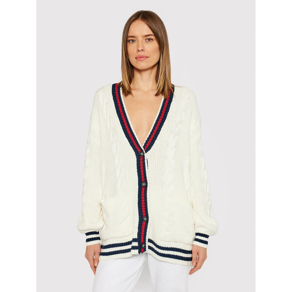 American Eagle Kardigan 034-1340-9576 Beżowy Oversize