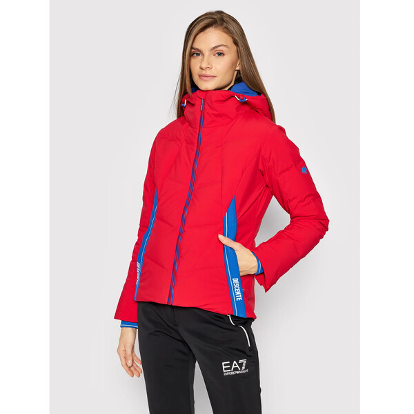 Descente Kurtka narciarska Joanne DWWSGK43 Czerwony Slim Fit