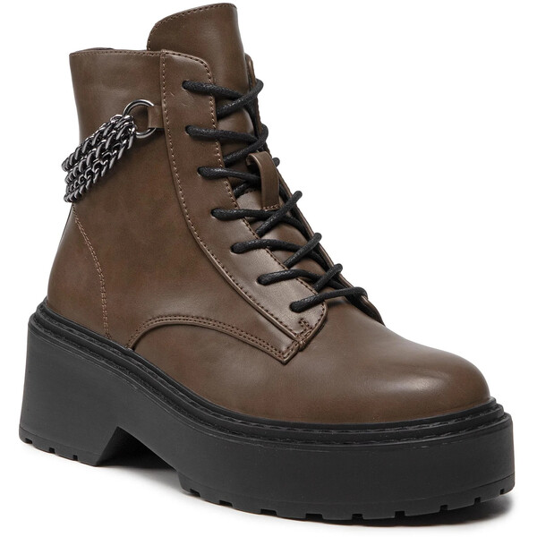 ONLY Shoes Botki Lace Up Boot 15238830 Zielony