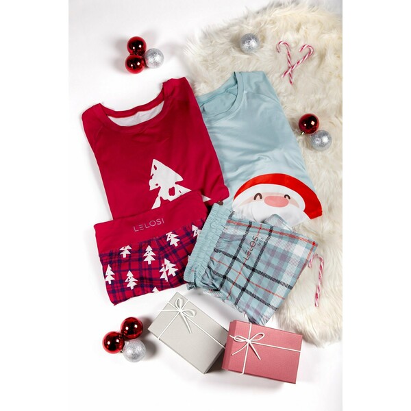 Lelosi Pakiet piżama damska Cookie + piżama męska Santa