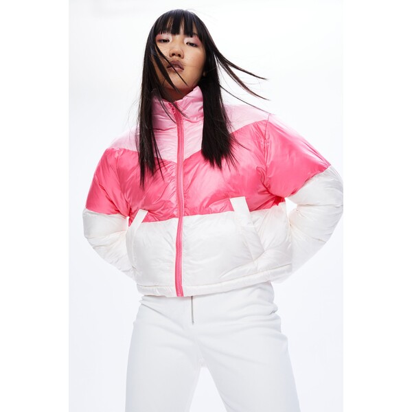 H&M Wodoodporna kurtka narciarska 1033449002 Różowy/Bloki kolorów