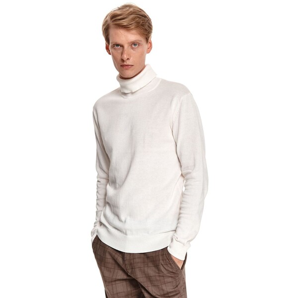 Top Secret bawełniany sweter z golfem SSW3370