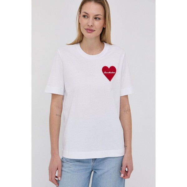Love Moschino T-shirt bawełniany W.4.F15.83.M.3876