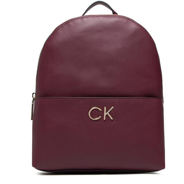 Calvin Klein Plecak Re-Lock Round Bp W/Pckt Sm K60K608984 Bordowy