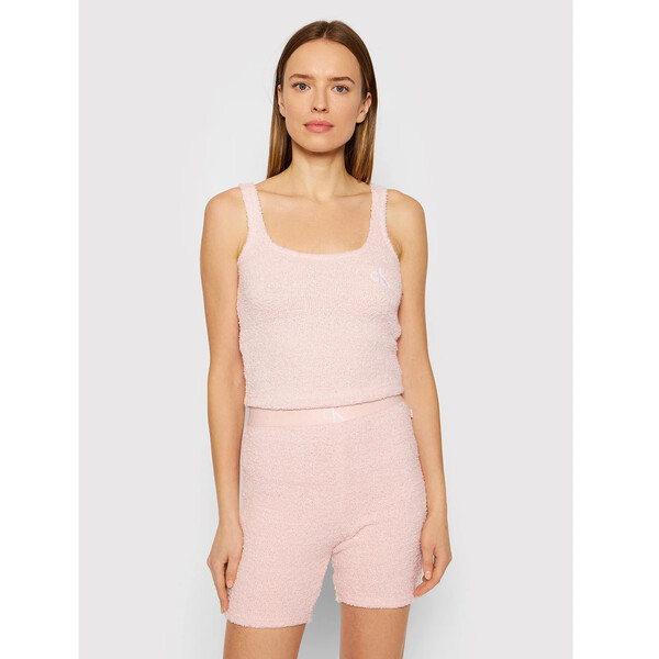 Calvin Klein Underwear Koszulka piżamowa 000QS6721E Różowy Regular Fit