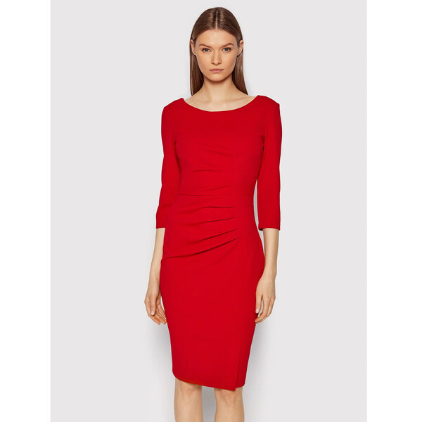 Rinascimento Sukienka koktajlowa CFC0107079003 Czerwony Slim Fit