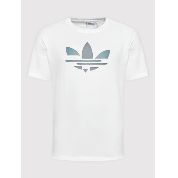 adidas T-Shirt adicolor Iridescent Shattered Trefoil H35894 Biały Relaxed Fit