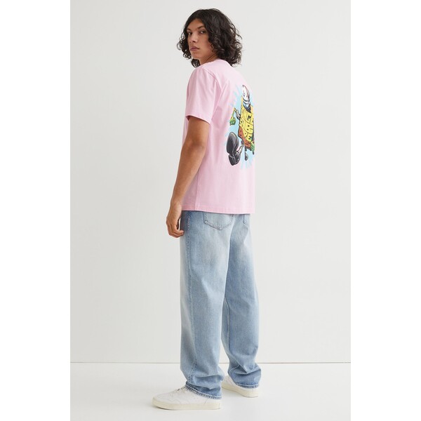 H&M T-shirt Regular Fit 0846973163 Różowy/SpongeBob