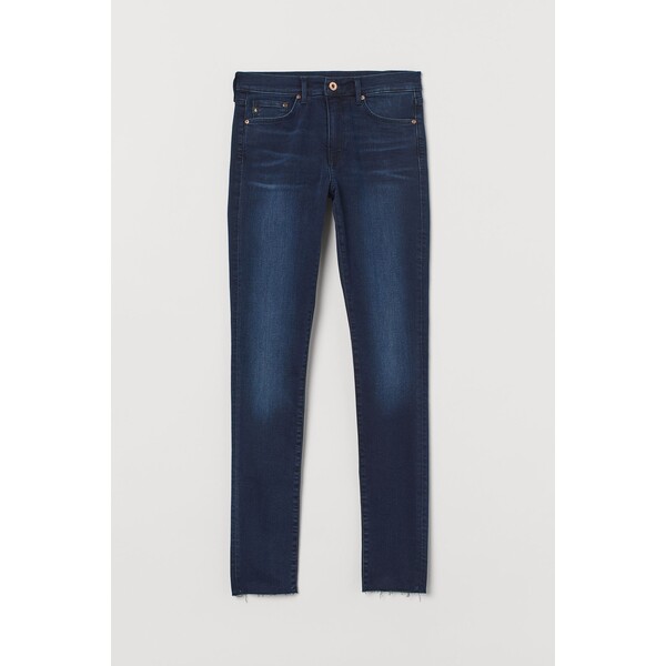H&M Shaping Skinny Regular Jeans 0731160012 Ciemnoniebieski