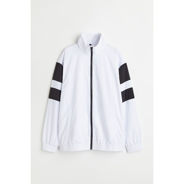 H&M Sportowa kurtka nylonowa - 1034732001 Biały/Bloki kolorów
