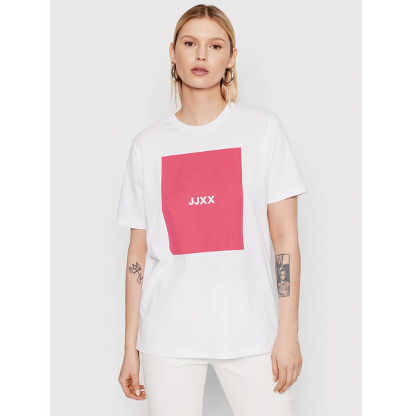JJXX T-Shirt Amber 12204837 Biały Relaxed Fit