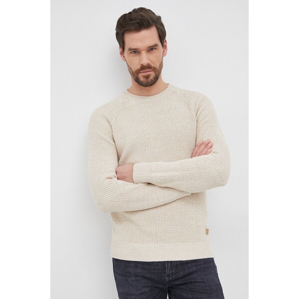 Selected Homme Sweter bawełniany 16079924.Egret