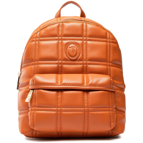 Trussardi Plecak Alyssa Backpack Sm Quilted Smooth 75B01313 Pomarańczowy