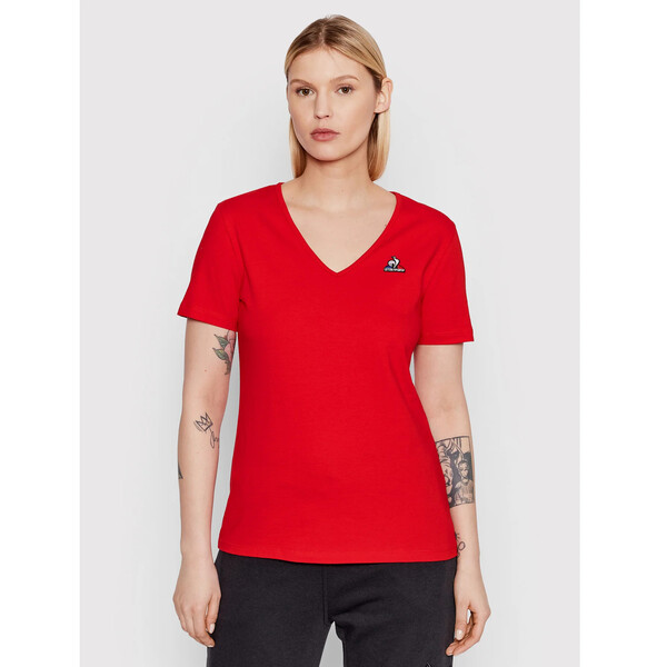 Le Coq Sportif T-Shirt 2210512 Czerwony Regular Fit