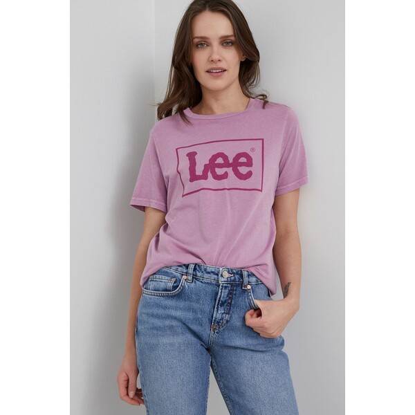 Lee t-shirt bawełniany L44PUZUJ