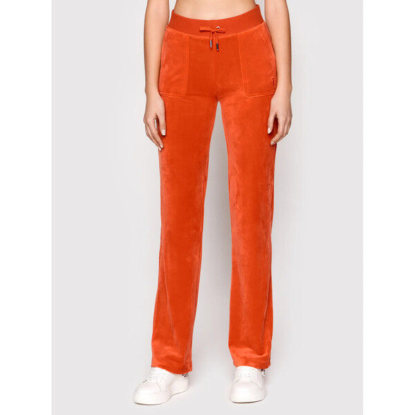 Juicy Couture Spodnie dresowe Del Ray JCAP180 Pomarańczowy Regular Fit