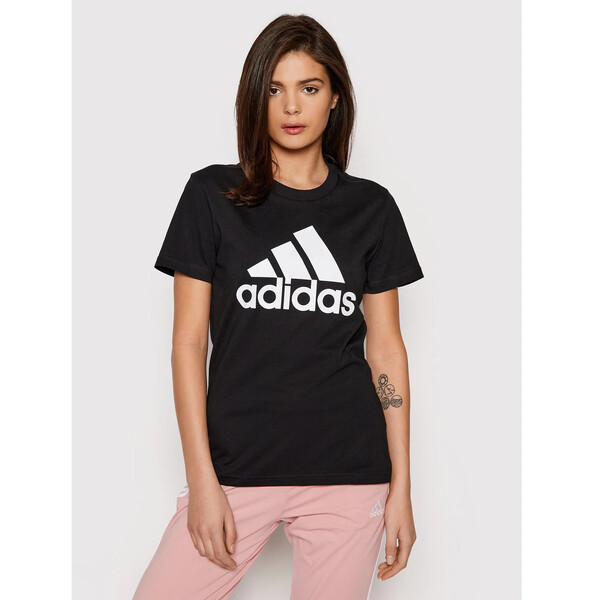 adidas T-Shirt Essentials Logo GL072 Czarny Regular Fit