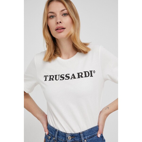 Trussardi T-shirt bawełniany 56T00474.1T005651