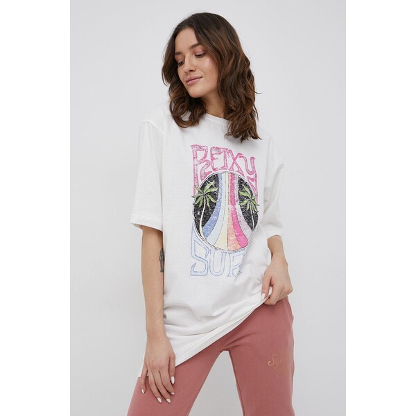 Roxy T-shirt bawełniany ERJZT05336