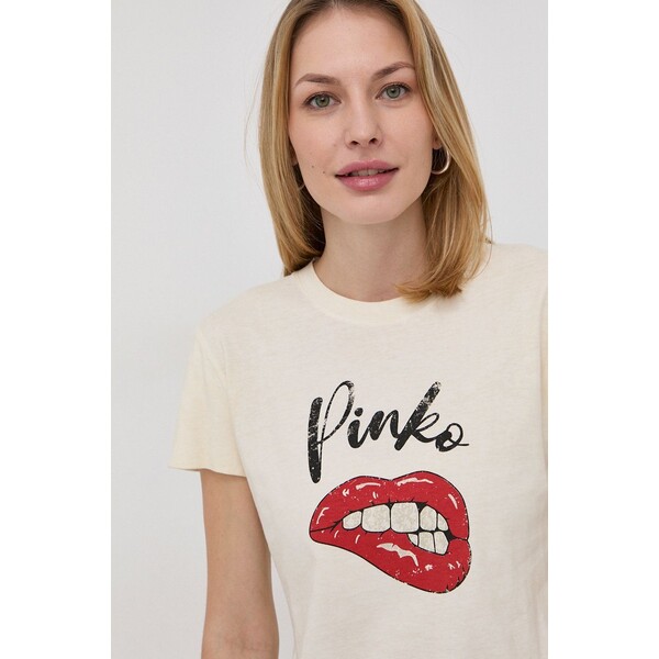 Pinko T-shirt bawełniany 1G1728.Y7VA