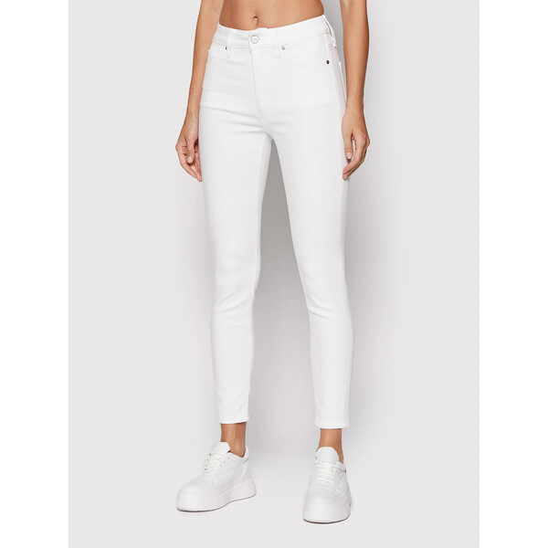 Calvin Klein Jeansy K20K203610 Biały Skinny Fit