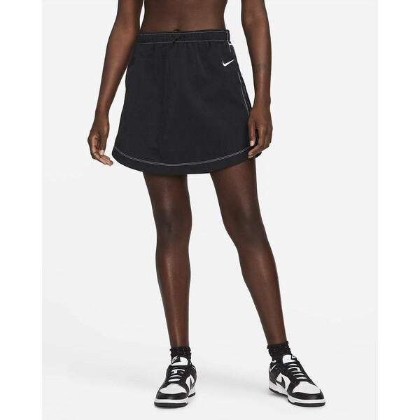 Damska spódnica z tkaniny z wysokim stanem Nike Sportswear Swoosh