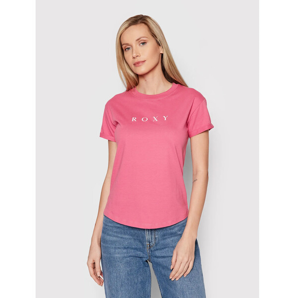 Roxy T-Shirt Epic Afternoon ERJZT05385 Różowy Regular Fit