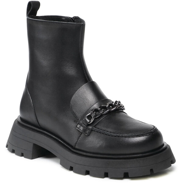 Vero Moda Botki Vmmileo Leather Boot 10262373 Czarny
