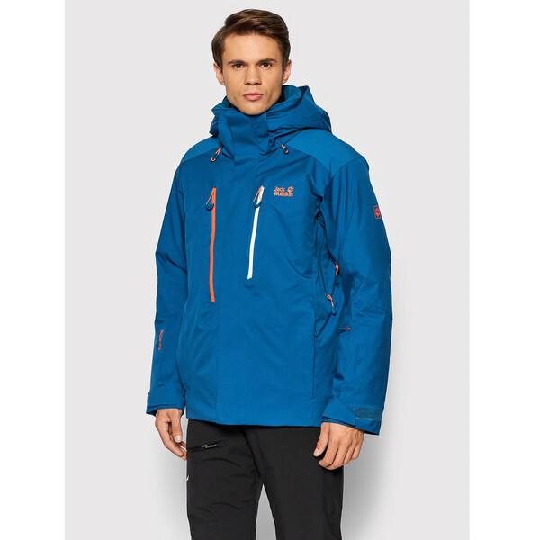 Jack Wolfskin Kurtka narciarska Snow Summit 1113371 Niebieski Regular Fit