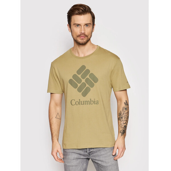 Columbia T-Shirt Csc Basic Logo 1680053 Zielony Regular Fit