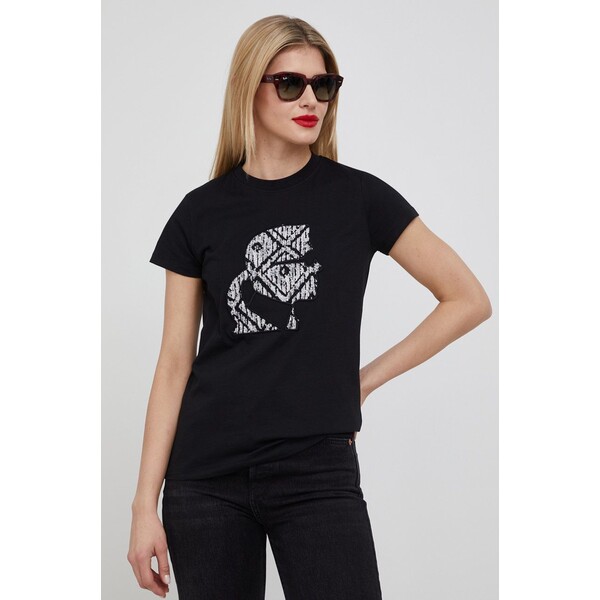 Karl Lagerfeld t-shirt bawełniany 220W1706