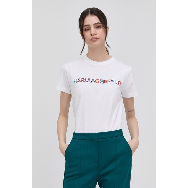 Karl Lagerfeld t-shirt bawełniany 220W1704