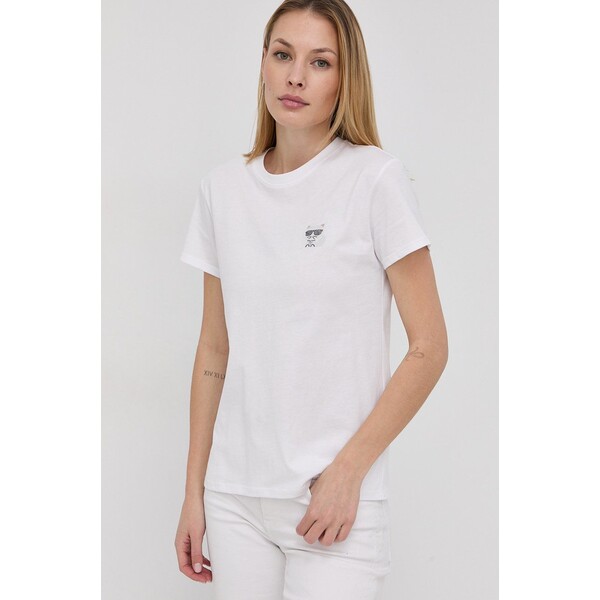 Karl Lagerfeld T-shirt bawełniany 216W1730.51