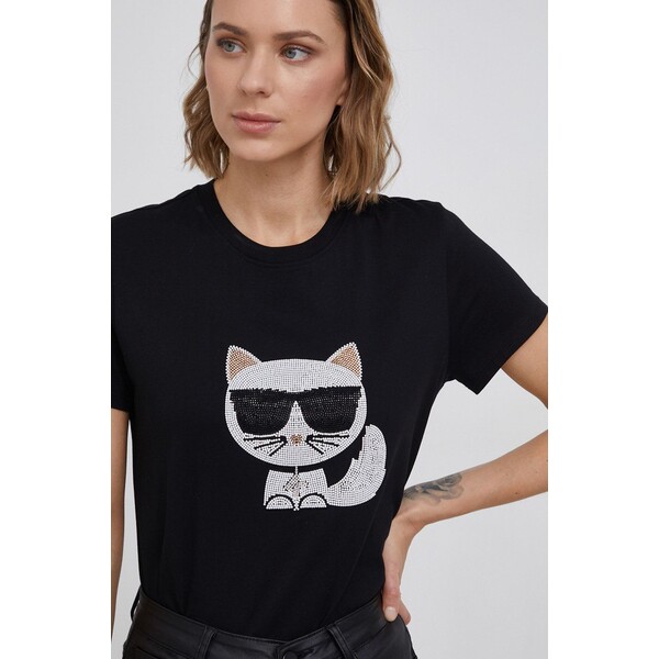 Karl Lagerfeld T-shirt bawełniany 216W1732.51