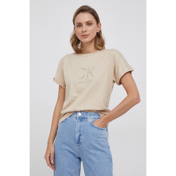 Calvin Klein T-shirt bawełniany K20K203460.PPYY