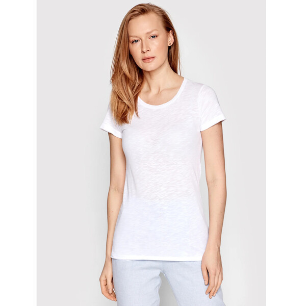 Sisley T-Shirt 3TNHL11A2 Biały Regular Fit