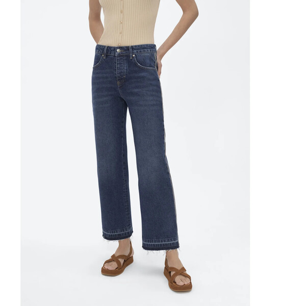 Simple Jeansy SI22-SPDJ005 Granatowy Relaxed Fit