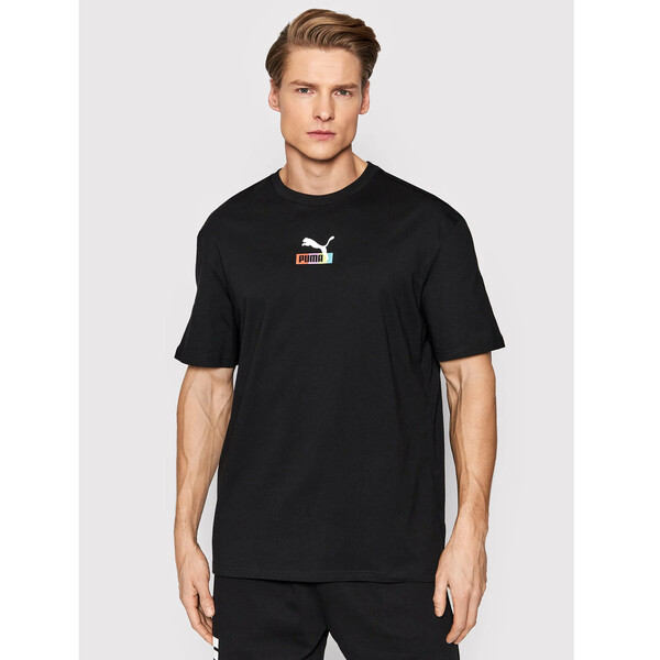 Puma T-Shirt Brand Love 533666 Czarny Regular Fit