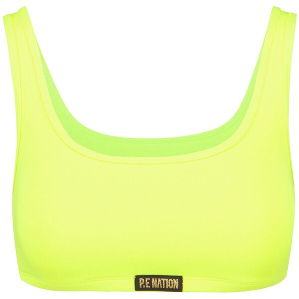 PE Nation Top P.E NATION CLUBHOUSE SPORTS BRA 21PE4C037-safety-yellow