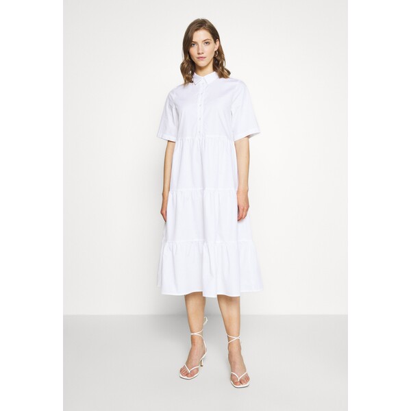 Monki Sukienka koszulowa white light MOQ21C08E-A11