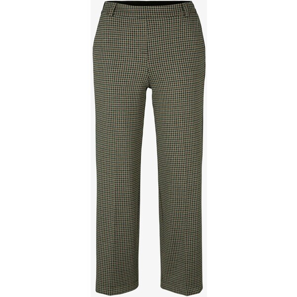 TOM TAILOR Spodnie materiałowe beige green small check TO221A0FN-B11